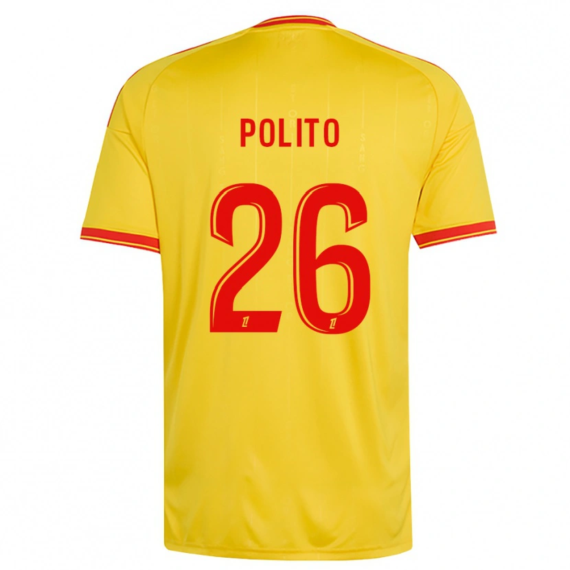 Danxen Hombre Camiseta Carla Polito #26 Oro Naranja Rojo 1ª Equipación 2026/27 La Camisa México
