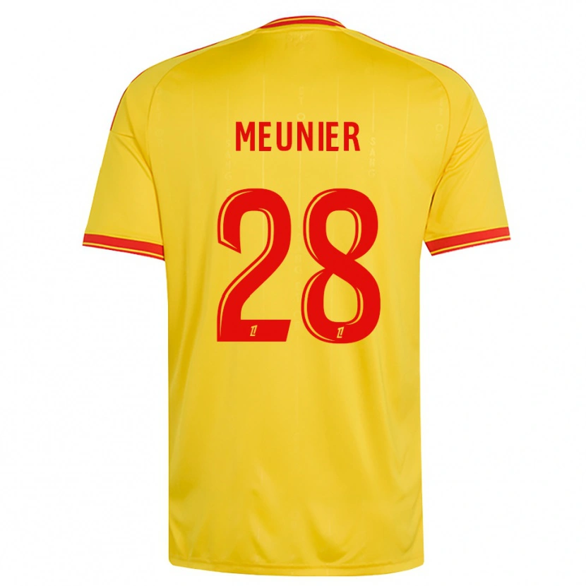 Danxen Hombre Camiseta Jennifer Meunier #28 Oro Naranja Rojo 1ª Equipación 2026/27 La Camisa México