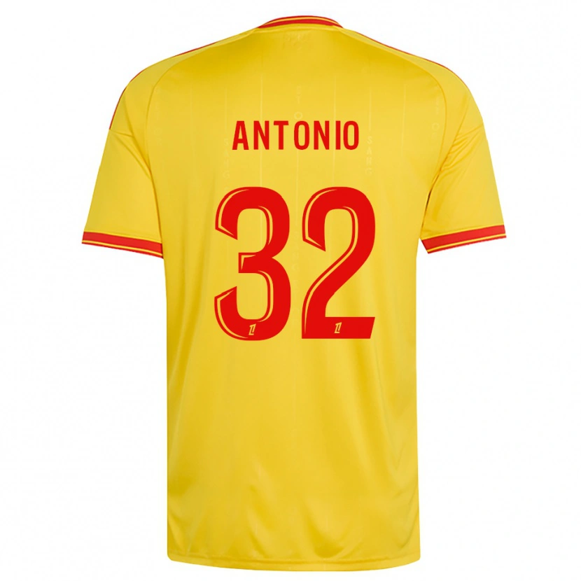 Danxen Hombre Camiseta Kyllian Antonio #32 Oro Naranja Rojo 1ª Equipación 2026/27 La Camisa México