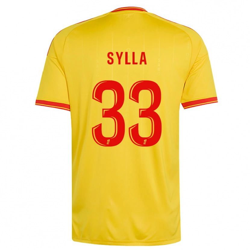 Danxen Hombre Camiseta Fodé Sylla #33 Oro Naranja Rojo 1ª Equipación 2026/27 La Camisa México