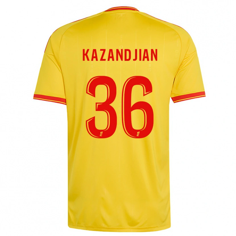 Danxen Hombre Camiseta Lara Kazandjian #36 Oro Naranja Rojo 1ª Equipación 2026/27 La Camisa México