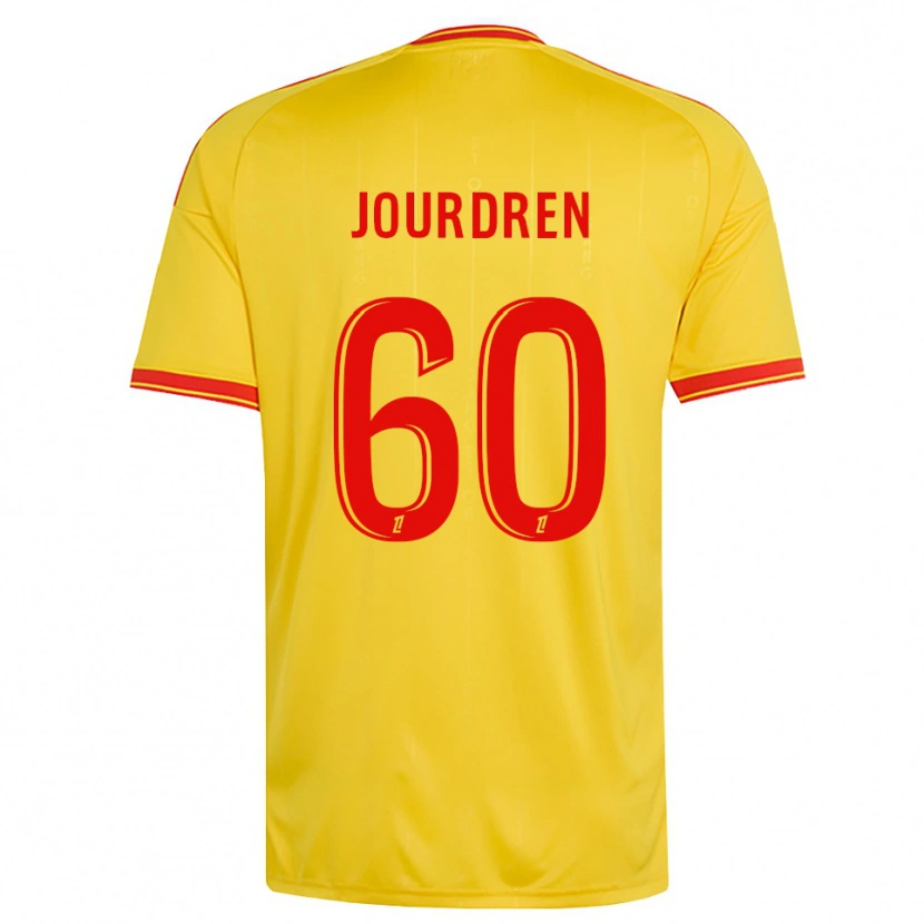 Danxen Hombre Camiseta Ilan Jourdren #60 Oro Naranja Rojo 1ª Equipación 2026/27 La Camisa México