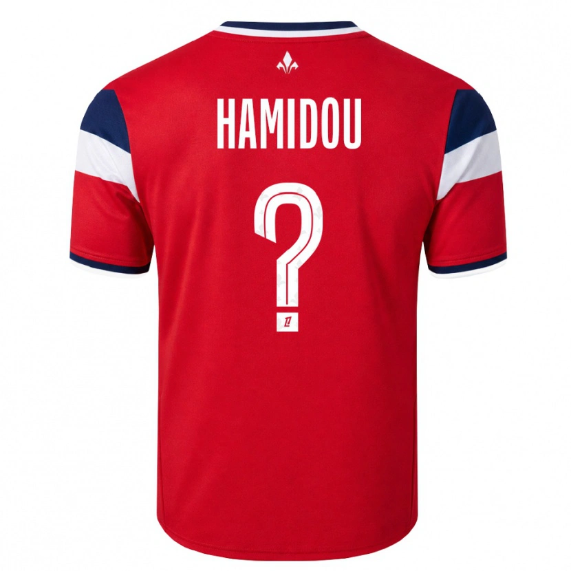 Danxen Hombre Camiseta Jamila Hamidou #0 Rojo Blanco Azul Real 1ª Equipación 2026/27 La Camisa México