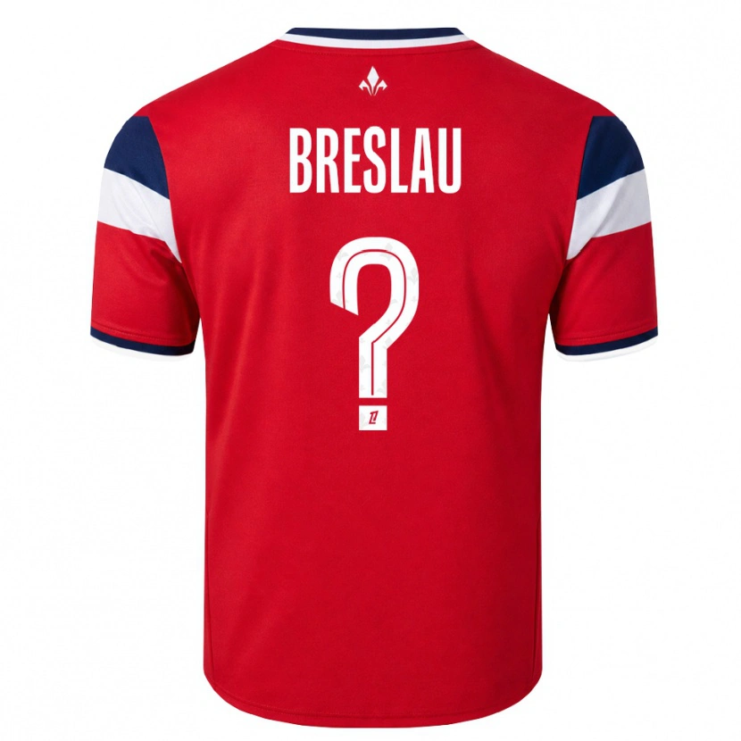 Danxen Hombre Camiseta Jessy Breslau #0 Rojo Blanco Azul Real 1ª Equipación 2026/27 La Camisa México
