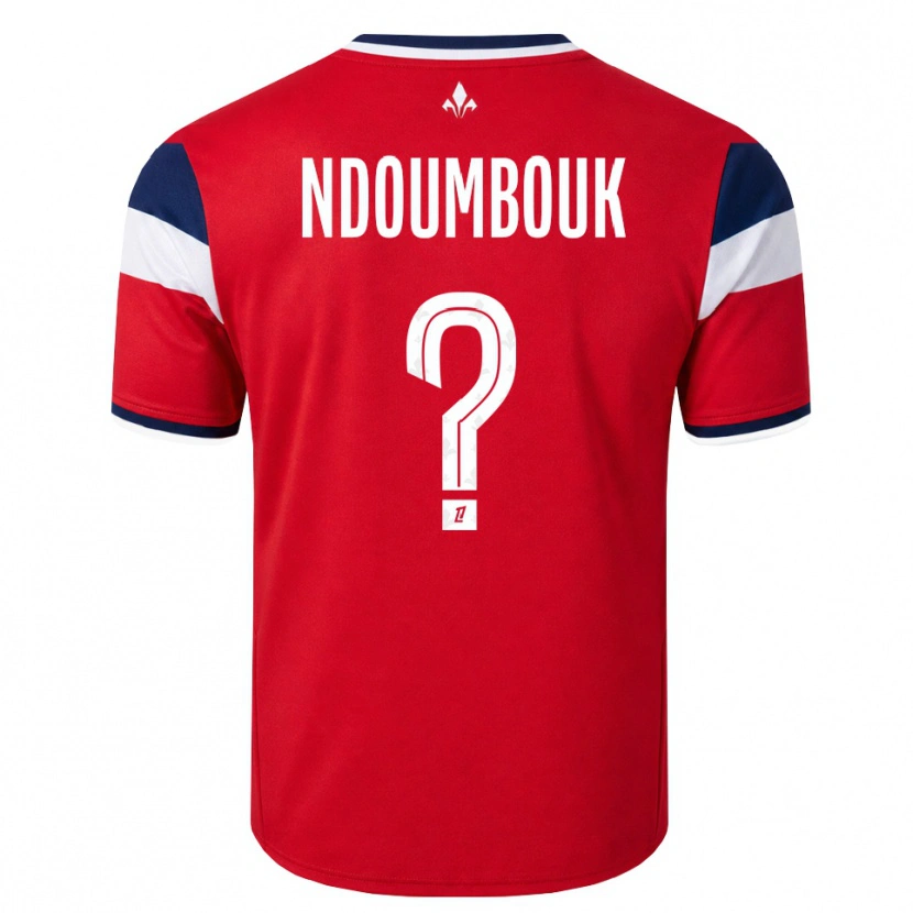 Danxen Hombre Camiseta Marlyse Ngo Ndoumbouk #0 Rojo Blanco Azul Real 1ª Equipación 2026/27 La Camisa México
