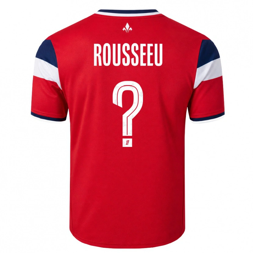 Danxen Hombre Camiseta Justine Rousseeu #0 Rojo Blanco Azul Real 1ª Equipación 2026/27 La Camisa México