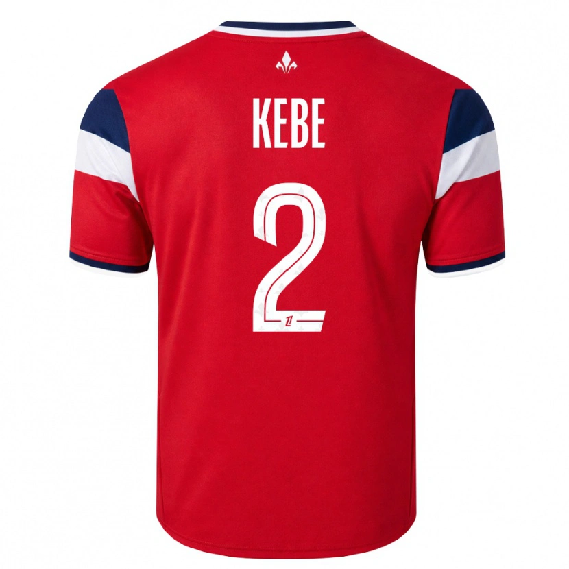 Danxen Hombre Camiseta Hamadi Kebe #2 Rojo Blanco Azul Real 1ª Equipación 2026/27 La Camisa México