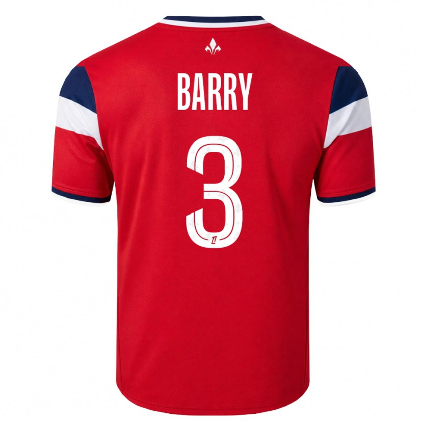 Danxen Hombre Camiseta Léo Barry #3 Rojo Blanco Azul Real 1ª Equipación 2026/27 La Camisa México