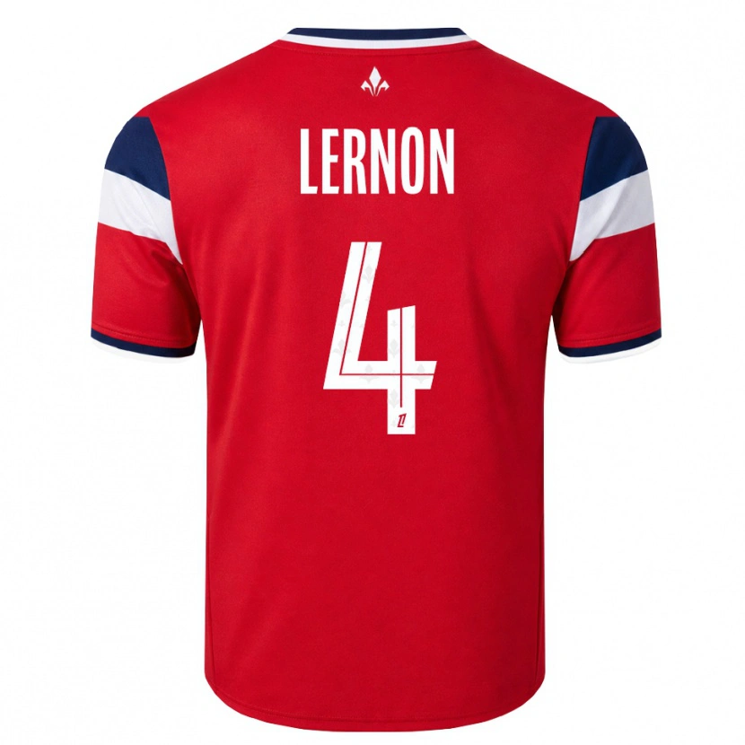 Danxen Hombre Camiseta Jessica Lernon #4 Rojo Blanco Azul Real 1ª Equipación 2026/27 La Camisa México