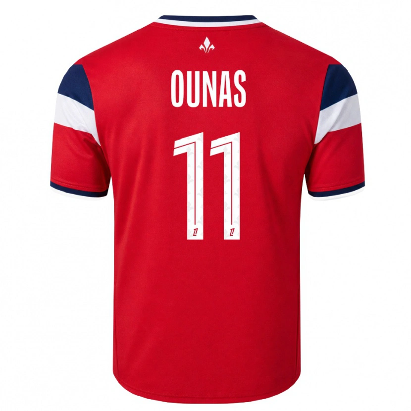 Danxen Hombre Camiseta Adam Ounas #11 Rojo Blanco Azul Real 1ª Equipación 2026/27 La Camisa México
