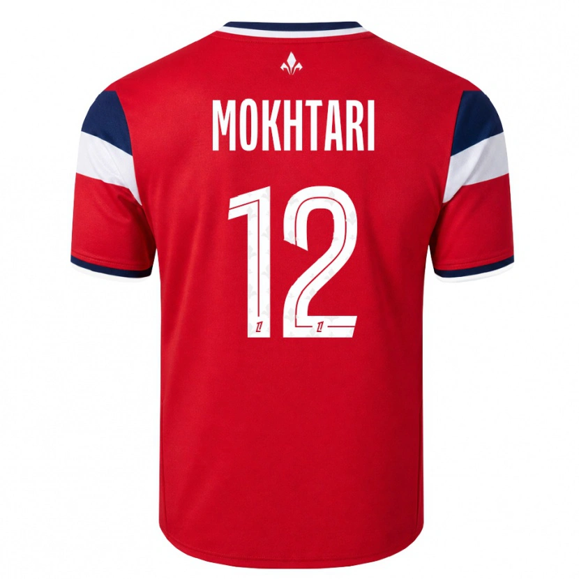 Danxen Hombre Camiseta Brahim Mokhtari #12 Rojo Blanco Azul Real 1ª Equipación 2026/27 La Camisa México
