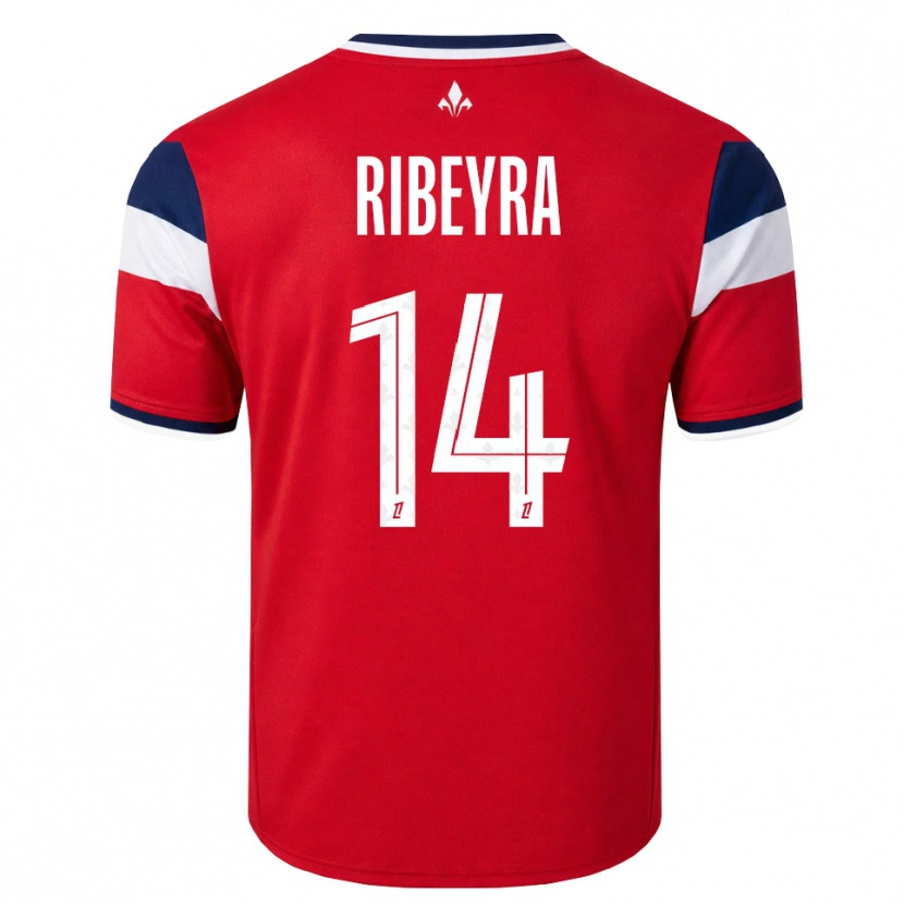 Danxen Hombre Camiseta Anaïs Ribeyra #14 Rojo Blanco Azul Real 1ª Equipación 2026/27 La Camisa México