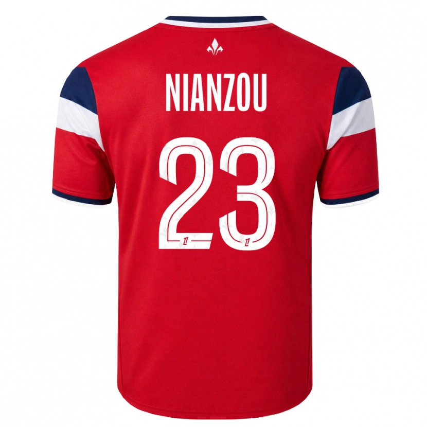 Danxen Hombre Camiseta Tanguy Nianzou #23 Rojo Blanco Azul Real 1ª Equipación 2026/27 La Camisa México