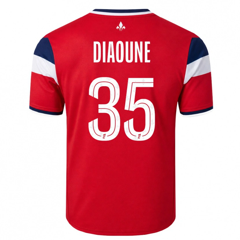 Danxen Hombre Camiseta Soriba Diaoune #35 Rojo Blanco Azul Real 1ª Equipación 2026/27 La Camisa México