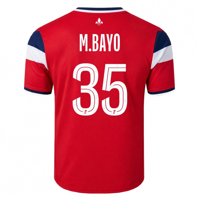 Danxen Hombre Camiseta Mohamed Bayo #35 Rojo Blanco Azul Real 1ª Equipación 2026/27 La Camisa México