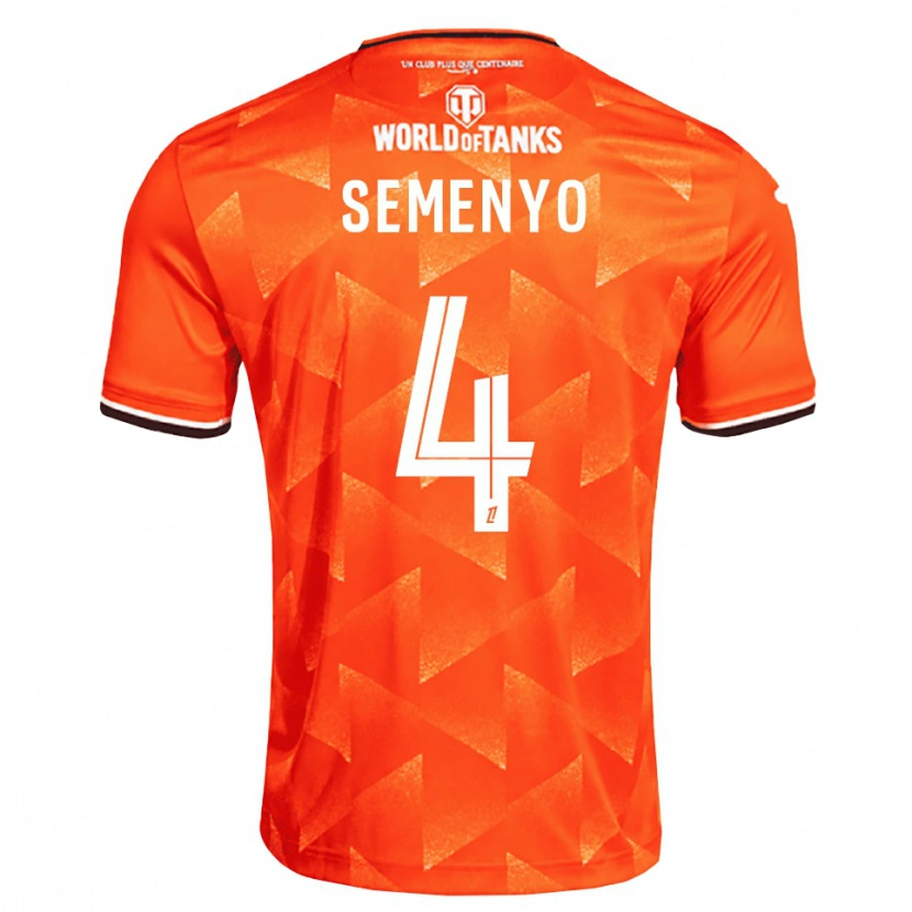 Danxen Hombre Camiseta Jai Semenyo #4 Naranja Blanco Negro 1ª Equipación 2026/27 La Camisa México