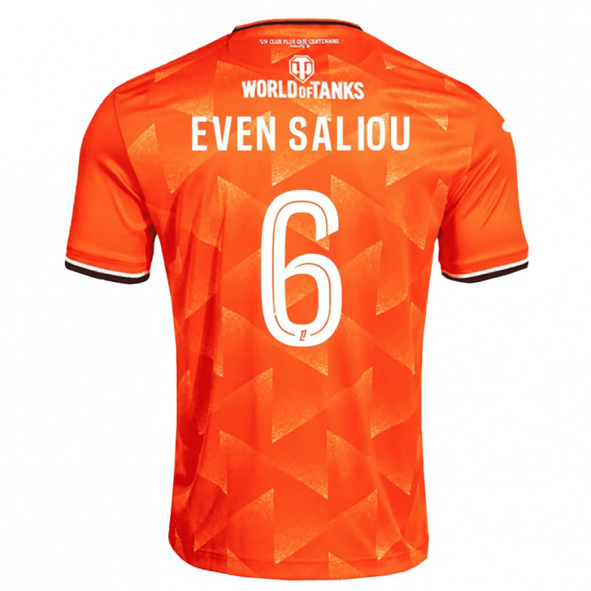 Danxen Hombre Camiseta Emy Even Saliou #6 Naranja Blanco Negro 1ª Equipación 2026/27 La Camisa México