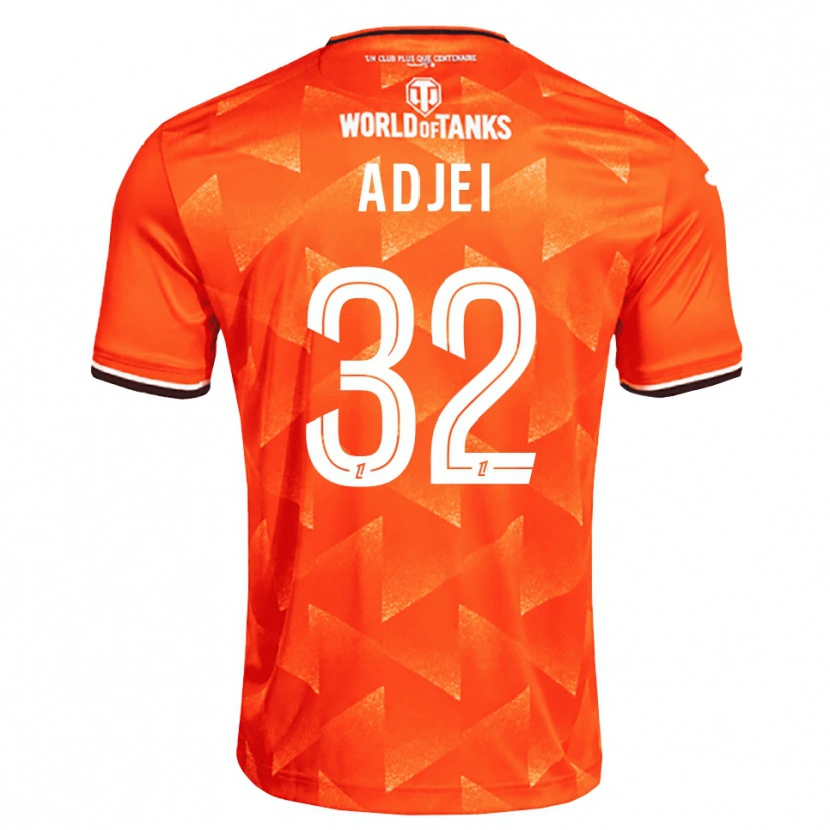 Danxen Hombre Camiseta Nathaniel Adjei #32 Naranja Blanco Negro 1ª Equipación 2026/27 La Camisa México