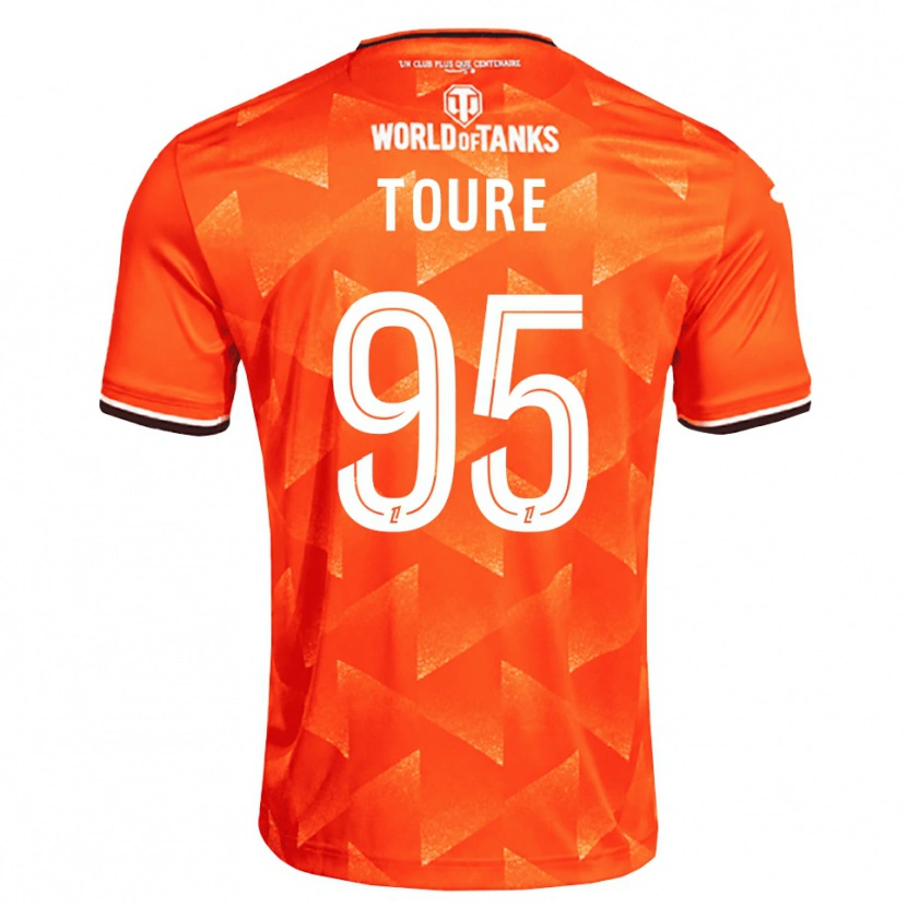 Danxen Hombre Camiseta Isaak Touré #95 Naranja Blanco Negro 1ª Equipación 2026/27 La Camisa México