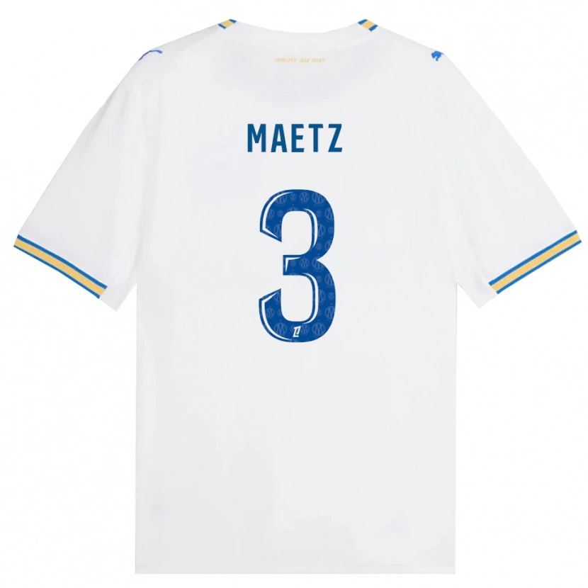 Danxen Hombre Camiseta Agathe Maetz #3 Azul Lanzador Blanco 1ª Equipación 2026/27 La Camisa México
