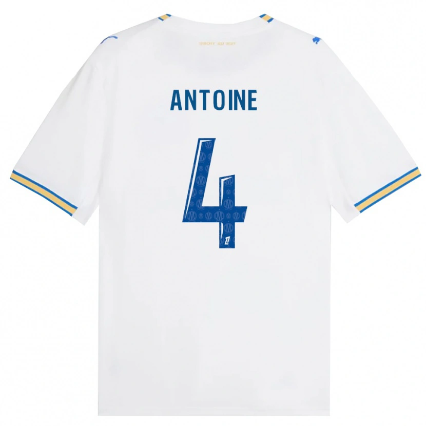 Danxen Hombre Camiseta Maud Antoine #4 Azul Lanzador Blanco 1ª Equipación 2026/27 La Camisa México