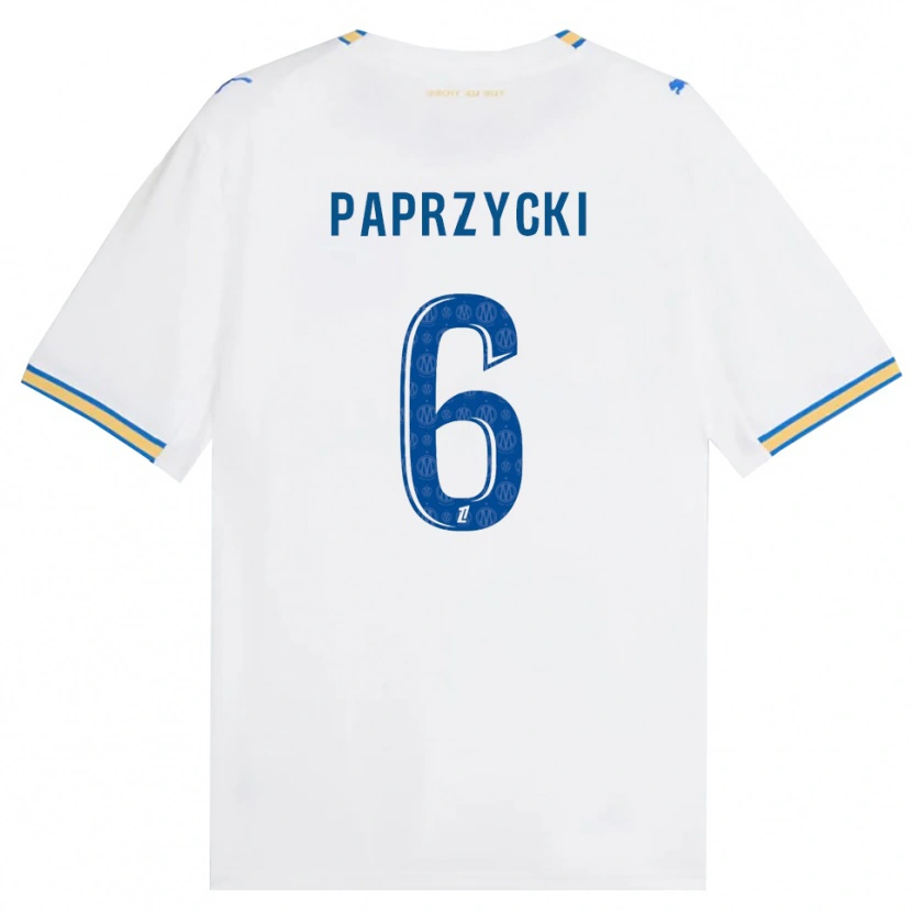 Danxen Hombre Camiseta Aurore Paprzycki #6 Azul Lanzador Blanco 1ª Equipación 2026/27 La Camisa México