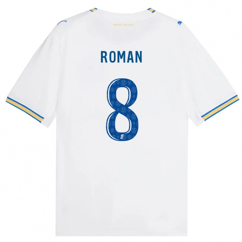 Danxen Hombre Camiseta Lucas Roman #8 Azul Lanzador Blanco 1ª Equipación 2026/27 La Camisa México