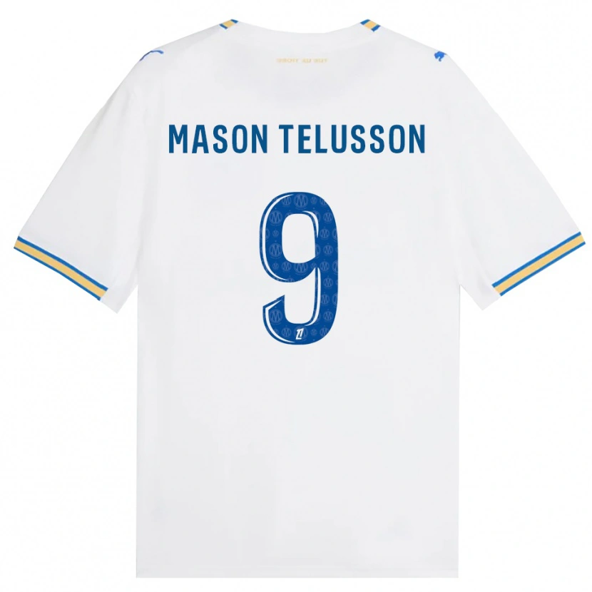 Danxen Hombre Camiseta Jah-Mason Telusson #9 Azul Lanzador Blanco 1ª Equipación 2026/27 La Camisa México