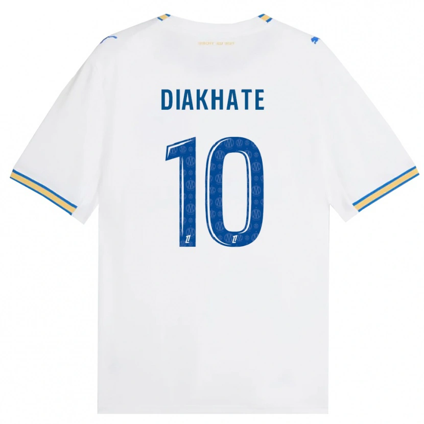 Danxen Hombre Camiseta Ndeye Awa Diakhaté #10 Azul Lanzador Blanco 1ª Equipación 2026/27 La Camisa México