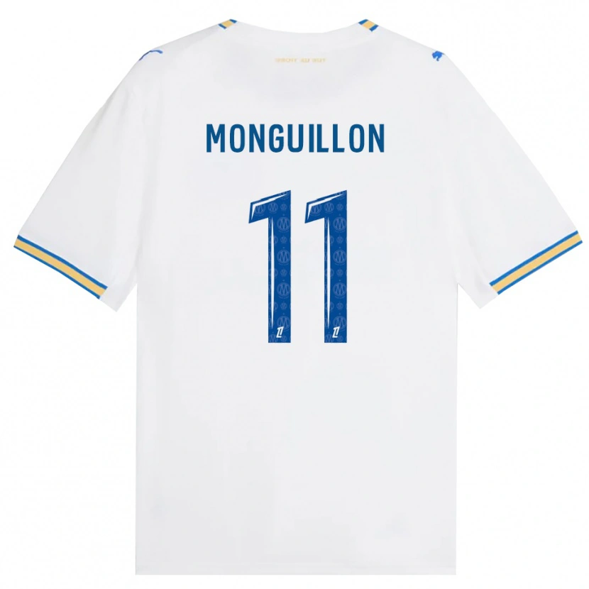 Danxen Hombre Camiseta Coralie Monguillon #11 Azul Lanzador Blanco 1ª Equipación 2026/27 La Camisa México