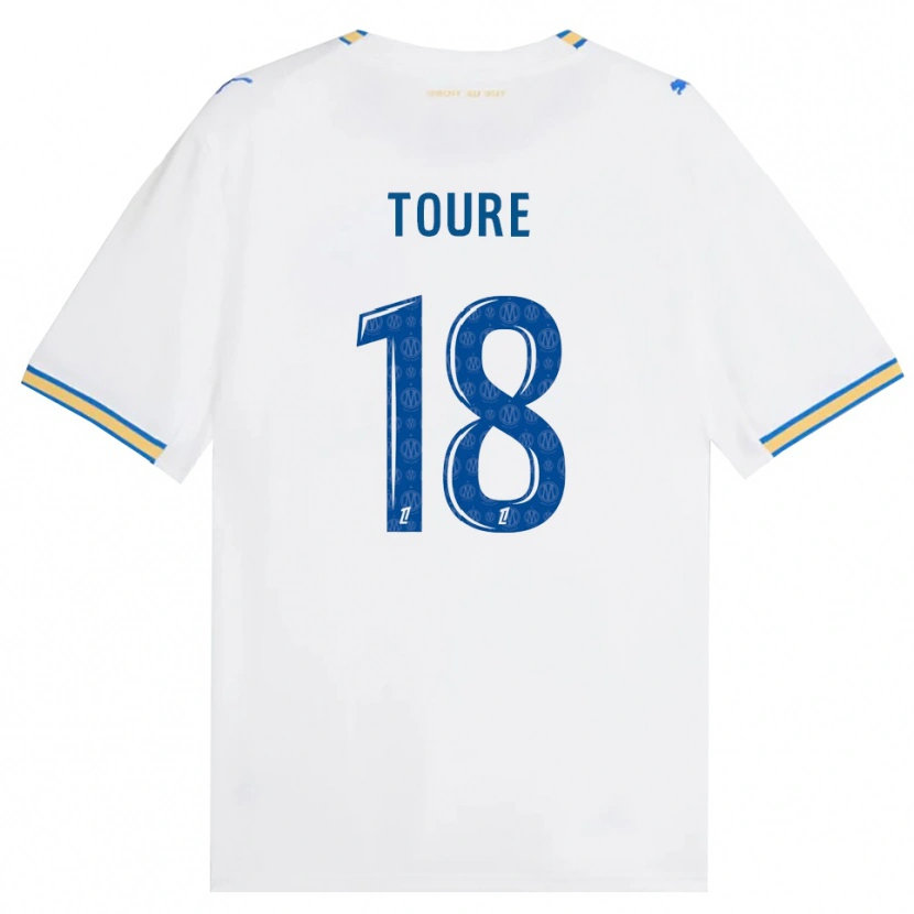 Danxen Hombre Camiseta Isaak Toure #18 Azul Lanzador Blanco 1ª Equipación 2026/27 La Camisa México