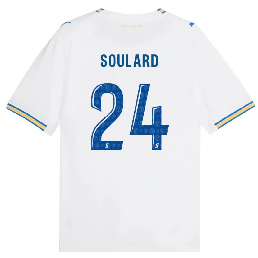 Danxen Hombre Camiseta Amandine Soulard #24 Azul Lanzador Blanco 1ª Equipación 2026/27 La Camisa México