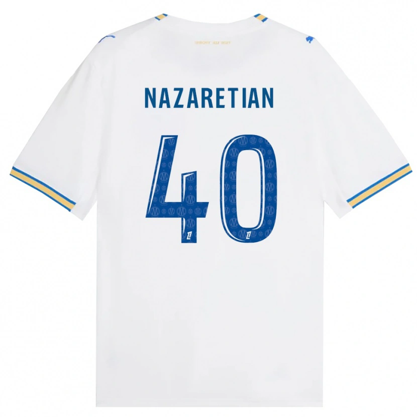 Danxen Hombre Camiseta Manuel Nazaretian #40 Azul Lanzador Blanco 1ª Equipación 2026/27 La Camisa México