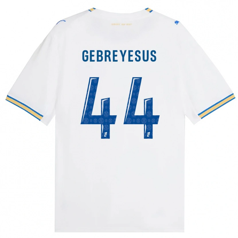 Danxen Hombre Camiseta Esey Gebreyesus #44 Azul Lanzador Blanco 1ª Equipación 2026/27 La Camisa México
