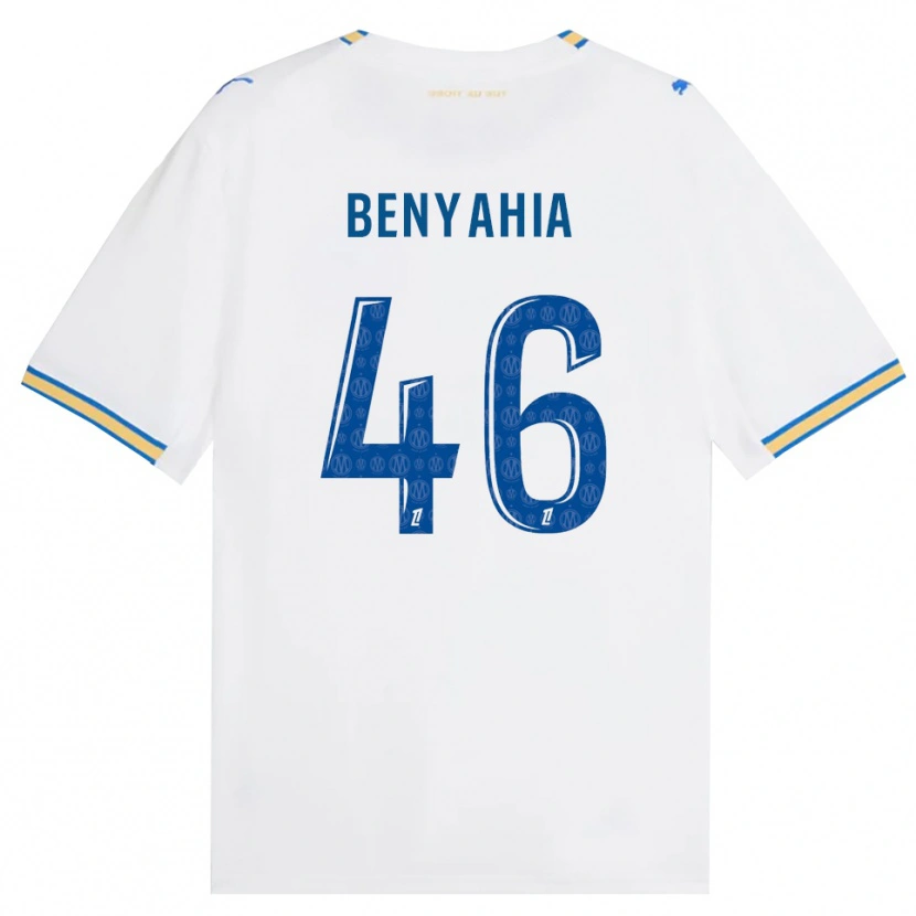 Danxen Hombre Camiseta Aylan Benyahia-Tani #46 Azul Lanzador Blanco 1ª Equipación 2026/27 La Camisa México