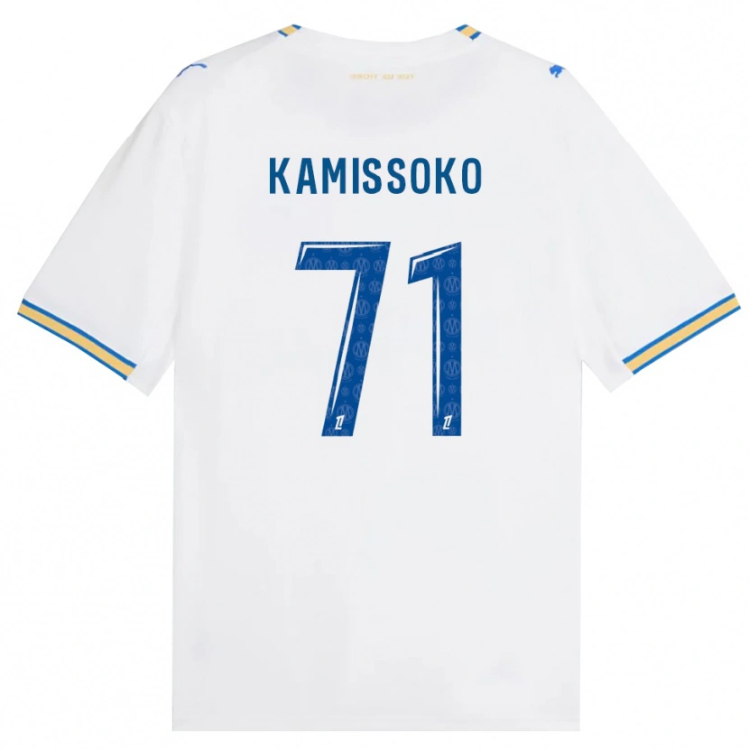 Danxen Hombre Camiseta Nouhoum Kamissoko #71 Azul Lanzador Blanco 1ª Equipación 2026/27 La Camisa México