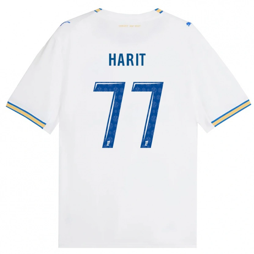 Danxen Hombre Camiseta Amine Harit #77 Azul Lanzador Blanco 1ª Equipación 2026/27 La Camisa México