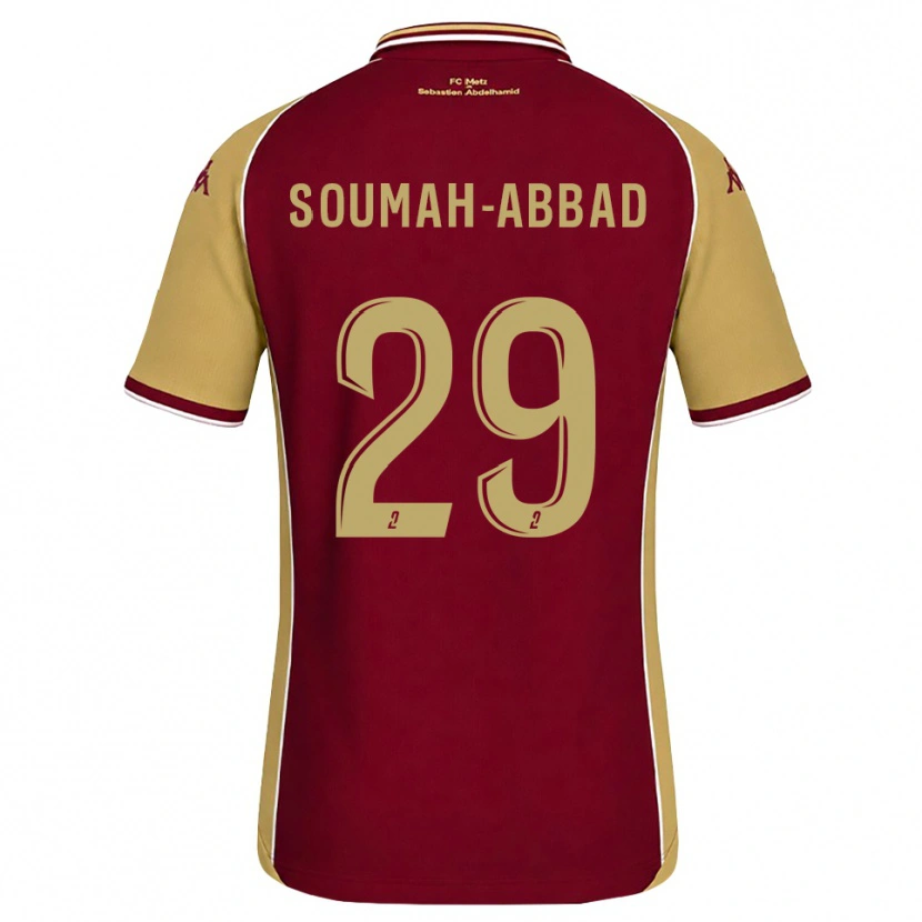 Danxen Hombre Camiseta Édouard Soumah-Abbad #29 Dorado Rojo Oscuro 1ª Equipación 2026/27 La Camisa México
