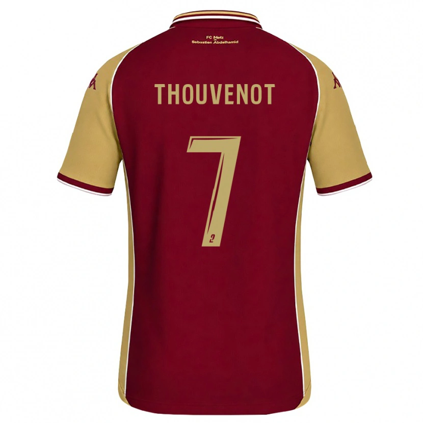 Danxen Hombre Camiseta Jules Thouvenot #7 Dorado Rojo Oscuro 1ª Equipación 2026/27 La Camisa México