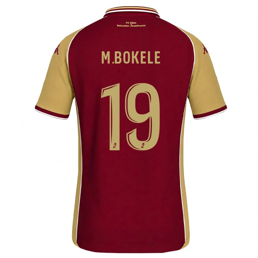 Danxen Hombre Camiseta Morgan Bokele #19 Dorado Rojo Oscuro 1ª Equipación 2026/27 La Camisa México