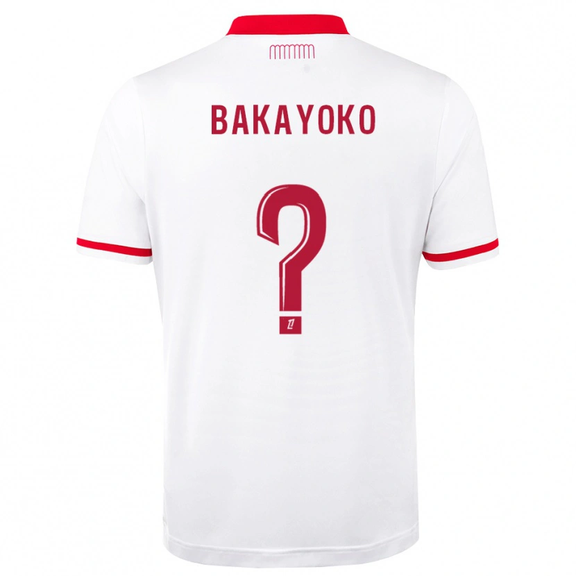 Danxen Hombre Camiseta Abdel Bakayoko #0 Rojo Blanco 1ª Equipación 2026/27 La Camisa México