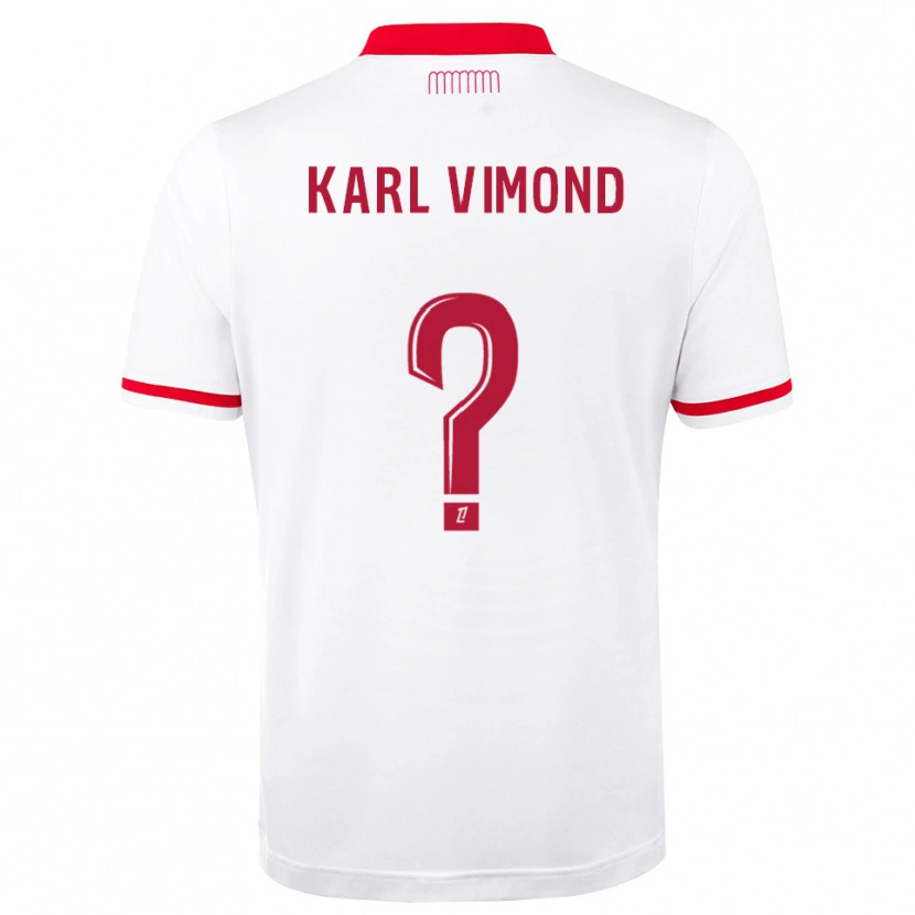 Danxen Hombre Camiseta Dany Karl Vimond #0 Rojo Blanco 1ª Equipación 2026/27 La Camisa México