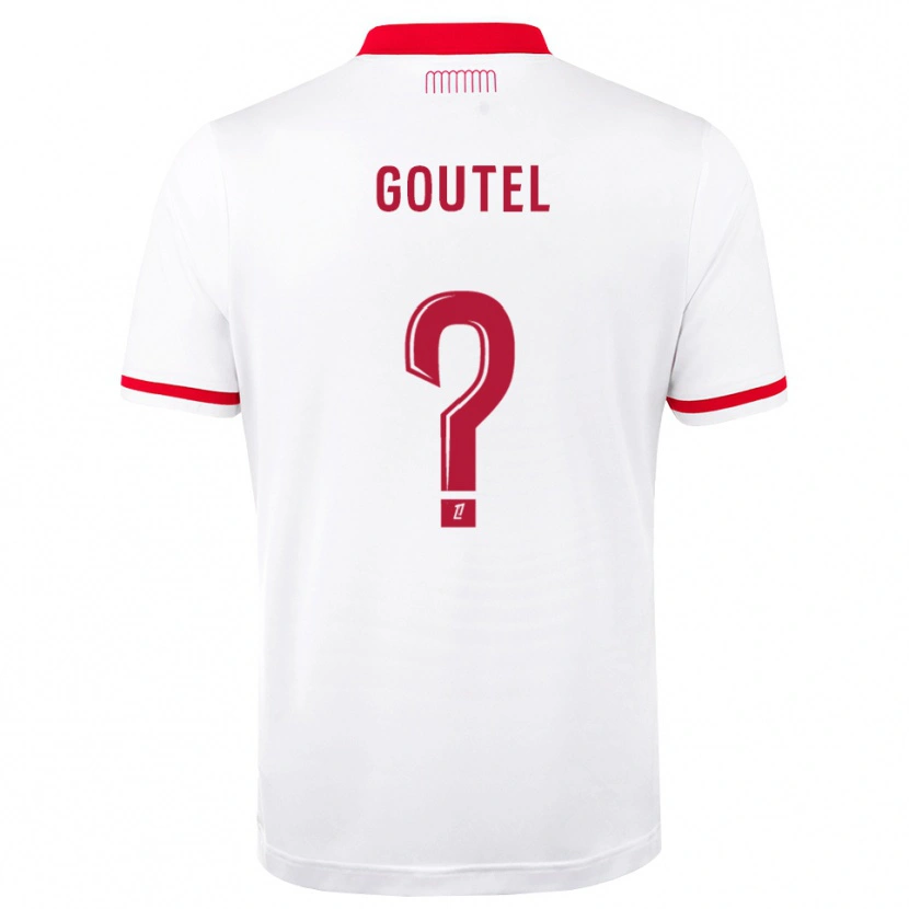 Danxen Hombre Camiseta Farid Goutel #0 Rojo Blanco 1ª Equipación 2026/27 La Camisa México