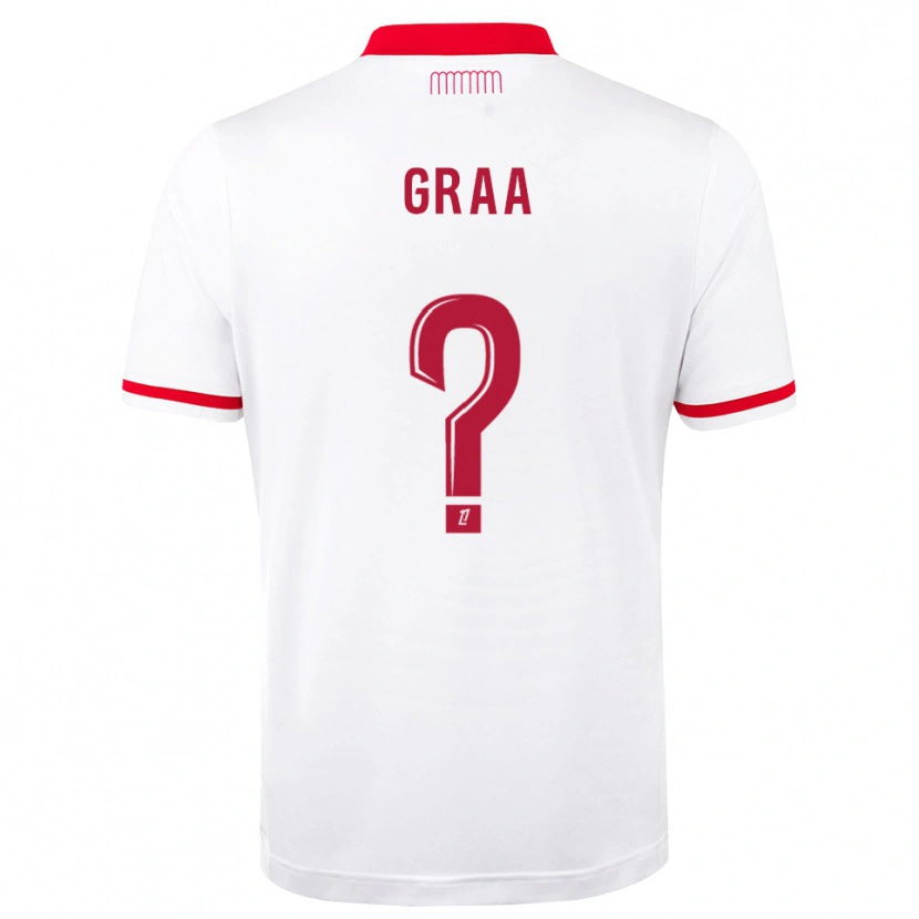 Danxen Hombre Camiseta Mohamed Graa #0 Rojo Blanco 1ª Equipación 2026/27 La Camisa México