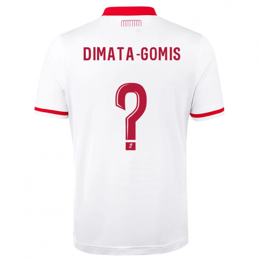 Danxen Hombre Camiseta Kamron Dimata-Gomis #0 Rojo Blanco 1ª Equipación 2026/27 La Camisa México