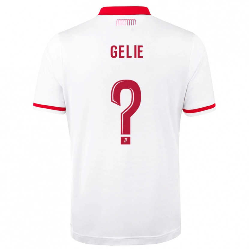 Danxen Hombre Camiseta Melvyn Gelie #0 Rojo Blanco 1ª Equipación 2026/27 La Camisa México