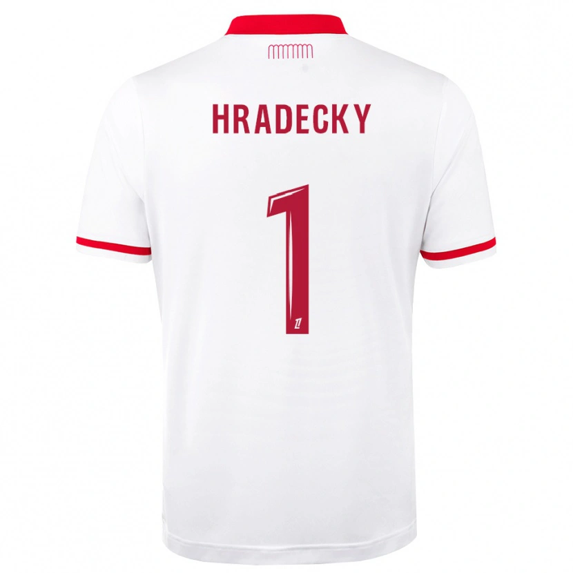 Danxen Hombre Camiseta Lukas Hradecky #1 Rojo Blanco 1ª Equipación 2026/27 La Camisa México