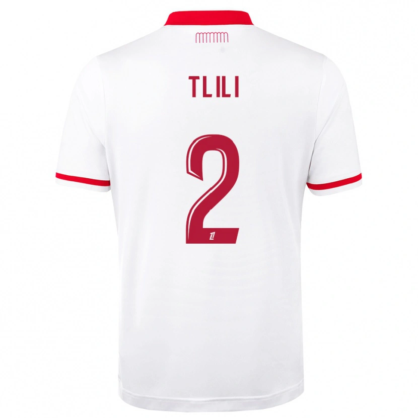 Danxen Hombre Camiseta Mehdi Tlili #2 Rojo Blanco 1ª Equipación 2026/27 La Camisa México
