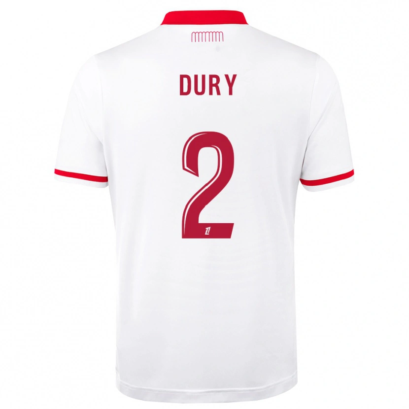 Danxen Hombre Camiseta Eloan Dury #2 Rojo Blanco 1ª Equipación 2026/27 La Camisa México