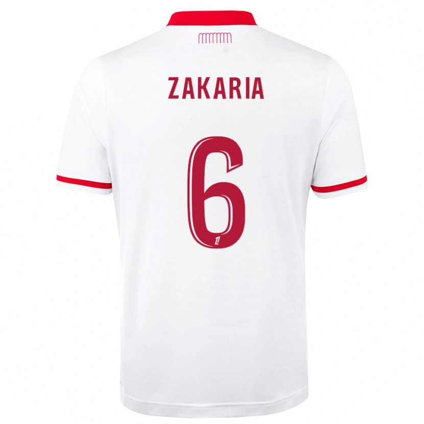 Danxen Hombre Camiseta Denis Zakaria #6 Rojo Blanco 1ª Equipación 2026/27 La Camisa México